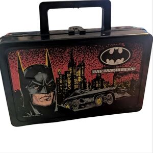 Vintage 1991 Batman Returns Plastic Carryall‎ Case Creative Plastics